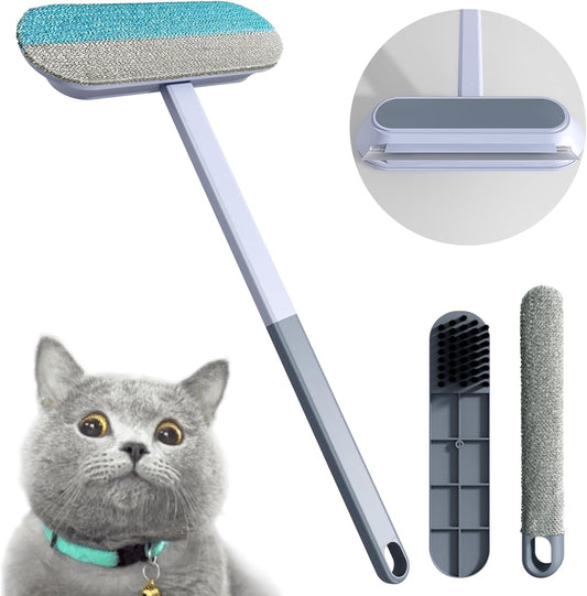 4 In 1 Hair Removal Carpet Brush, Lint Roller Pet Hair, Lint Brush Pet Hair, Pet Hair Pickup, with Small Brush, for Bed Sheets, Carpets, Clothing