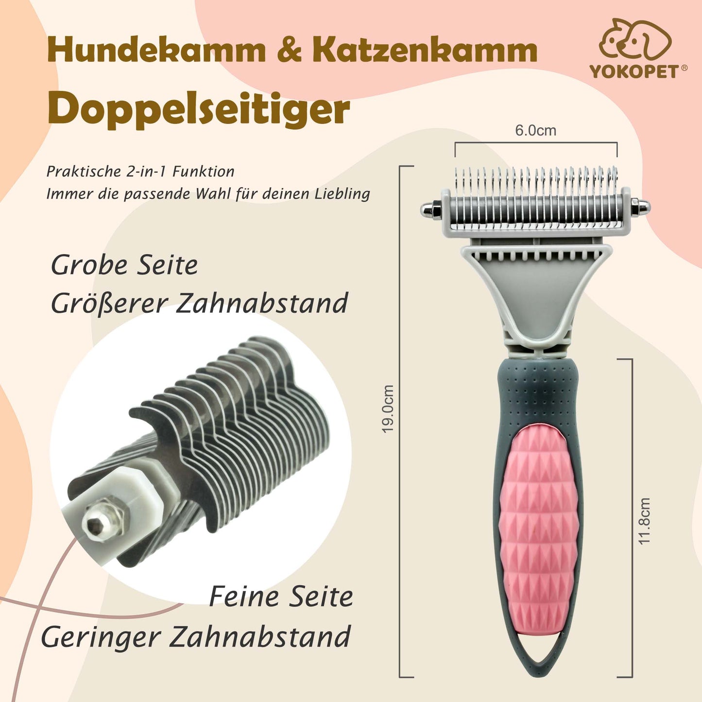 Cat Brush for Hair Removal Cat Brush Long Hair Cat Brush Short Hair Undercoat Brush Cat Against Tangles Massaging Undercoat Brush Cat