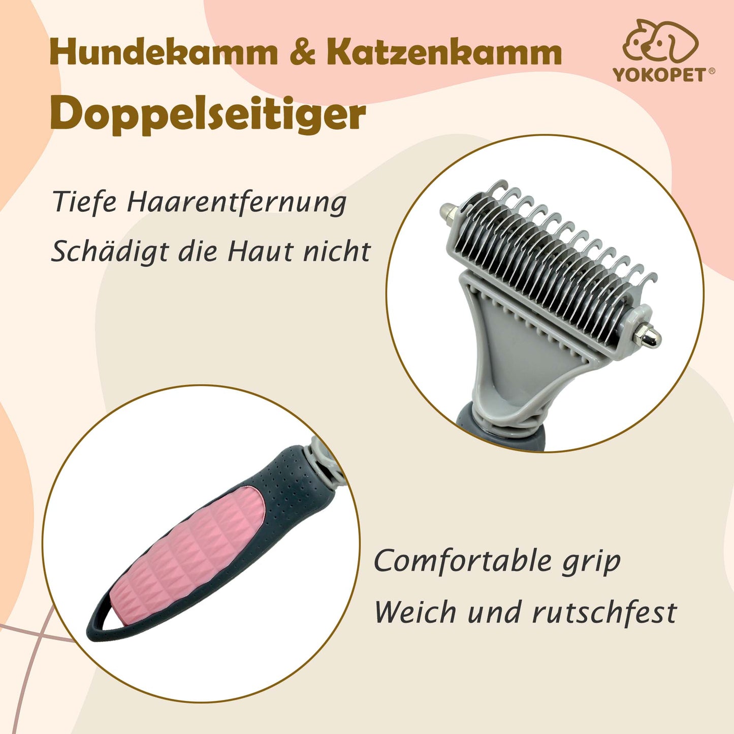 Cat Brush for Hair Removal Cat Brush Long Hair Cat Brush Short Hair Undercoat Brush Cat Against Tangles Massaging Undercoat Brush Cat