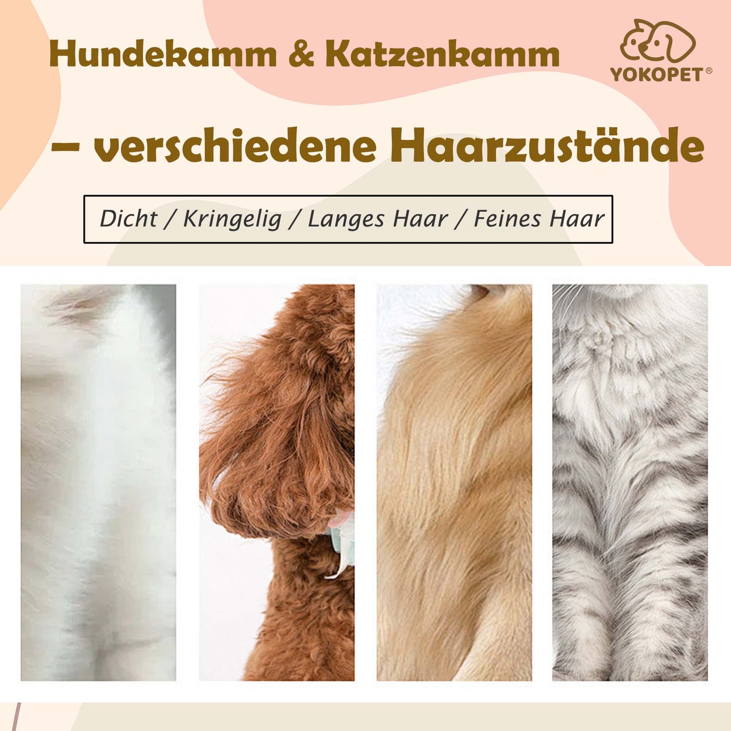 Cat Brush for Hair Removal Cat Brush Long Hair Cat Brush Short Hair Undercoat Brush Cat Against Tangles Massaging Undercoat Brush Cat