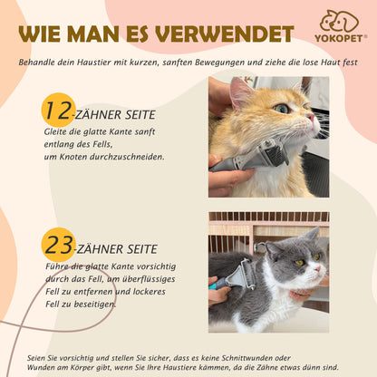 Cat Brush for Hair Removal Cat Brush Long Hair Cat Brush Short Hair Undercoat Brush Cat Against Tangles Massaging Undercoat Brush Cat