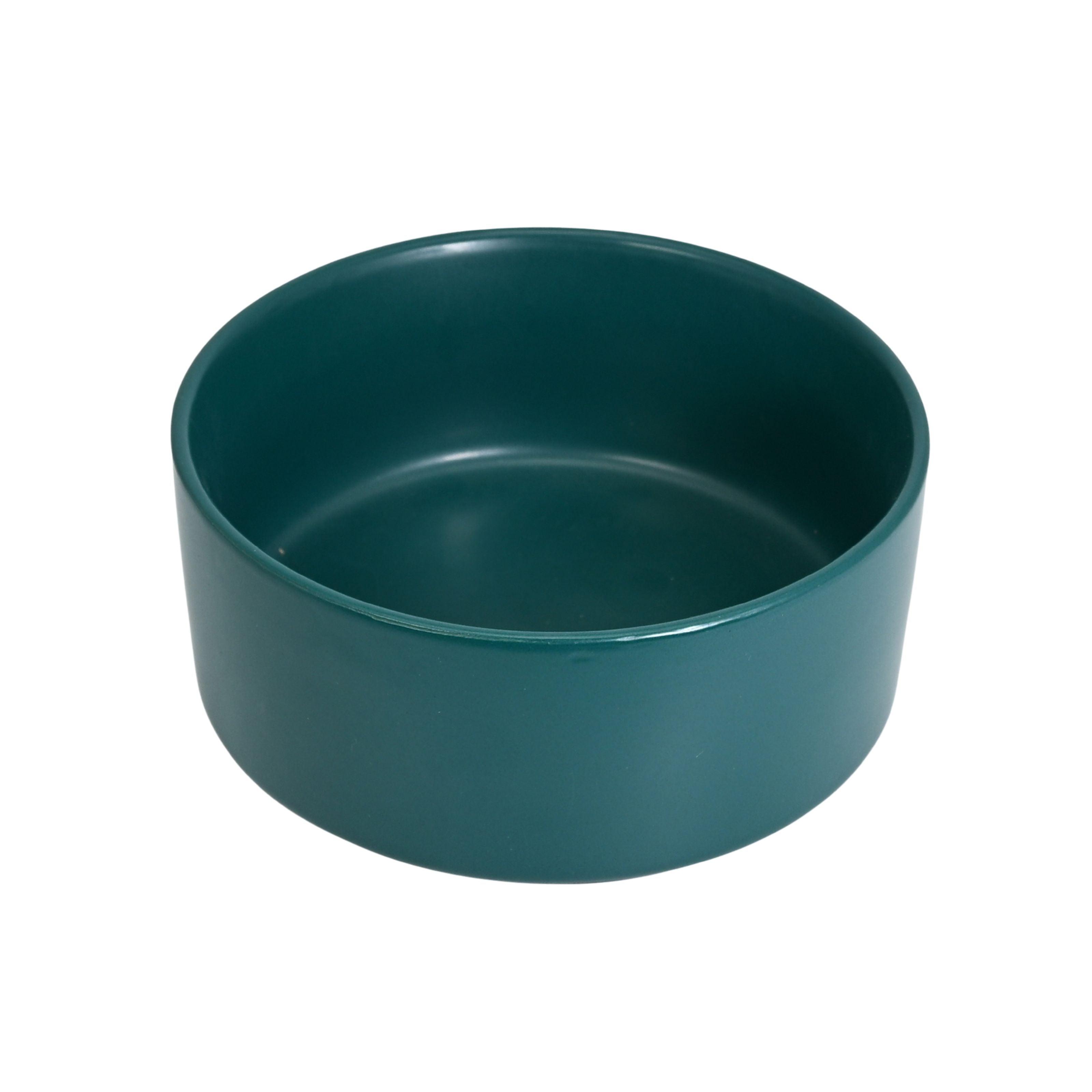 Ceramic Pet Bowl 16.3x7.2cm 1000ml - Emerald Blue