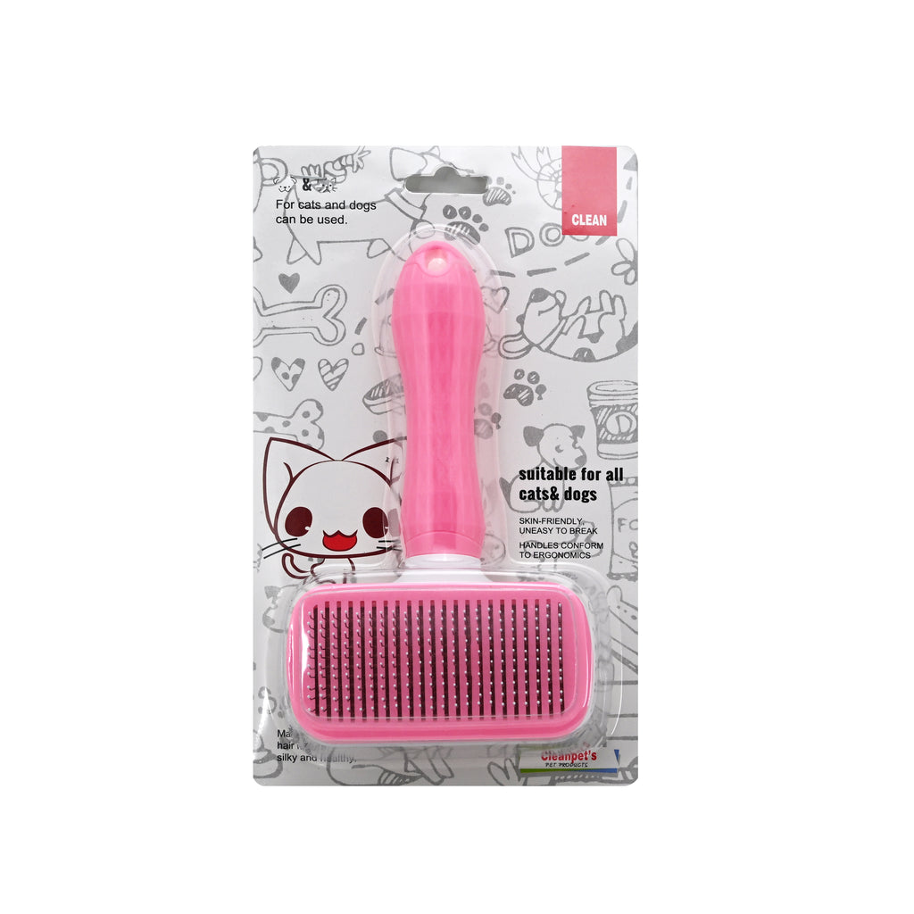 Pet Hair Brush (One-Button Self Cleaning Function, TPR Handle)