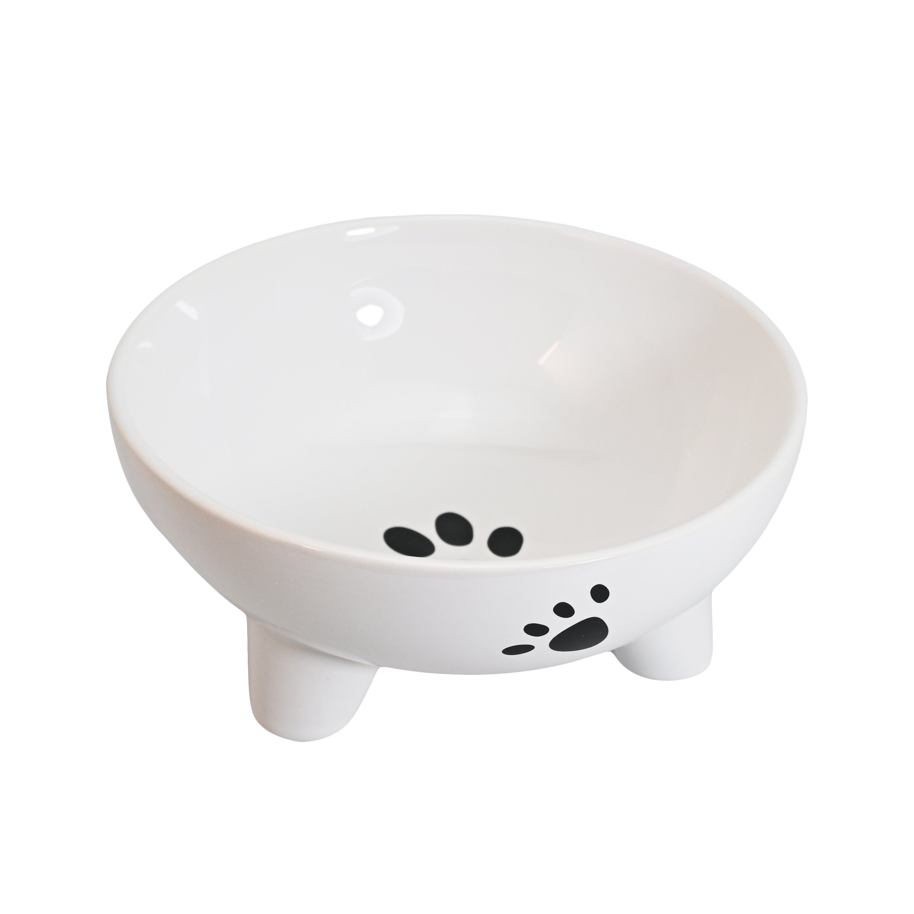 Elevated Ceramic Pet Bowl 17.5cm x 7.5cm 500ml (Straight-mouth)