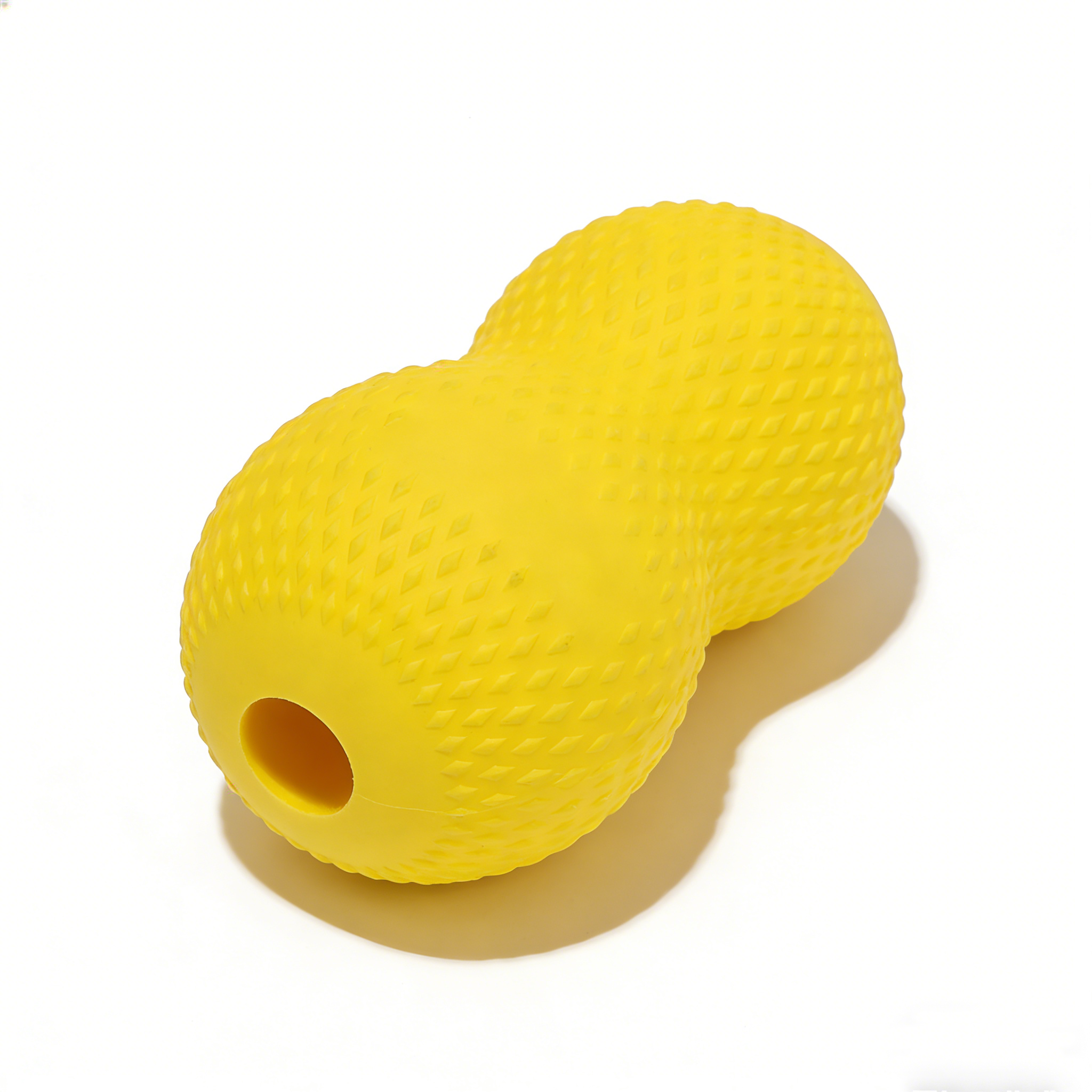 Peanut-Shaped Interactive Treat-Dispensing Dog Chew Toy – Durable Rubber for Aggressive Chewers
