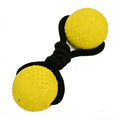 Dual-Ball Rubber Chew & Tug Toy – Durable Interactive Toy for Large, Aggressive Chewers