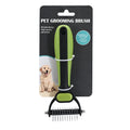 Undercoat Brush for Dog and Cat, Long and Short Haired Pet, Double-Sided Brush, Anti-knot Hair Detangler (DA002, Small)