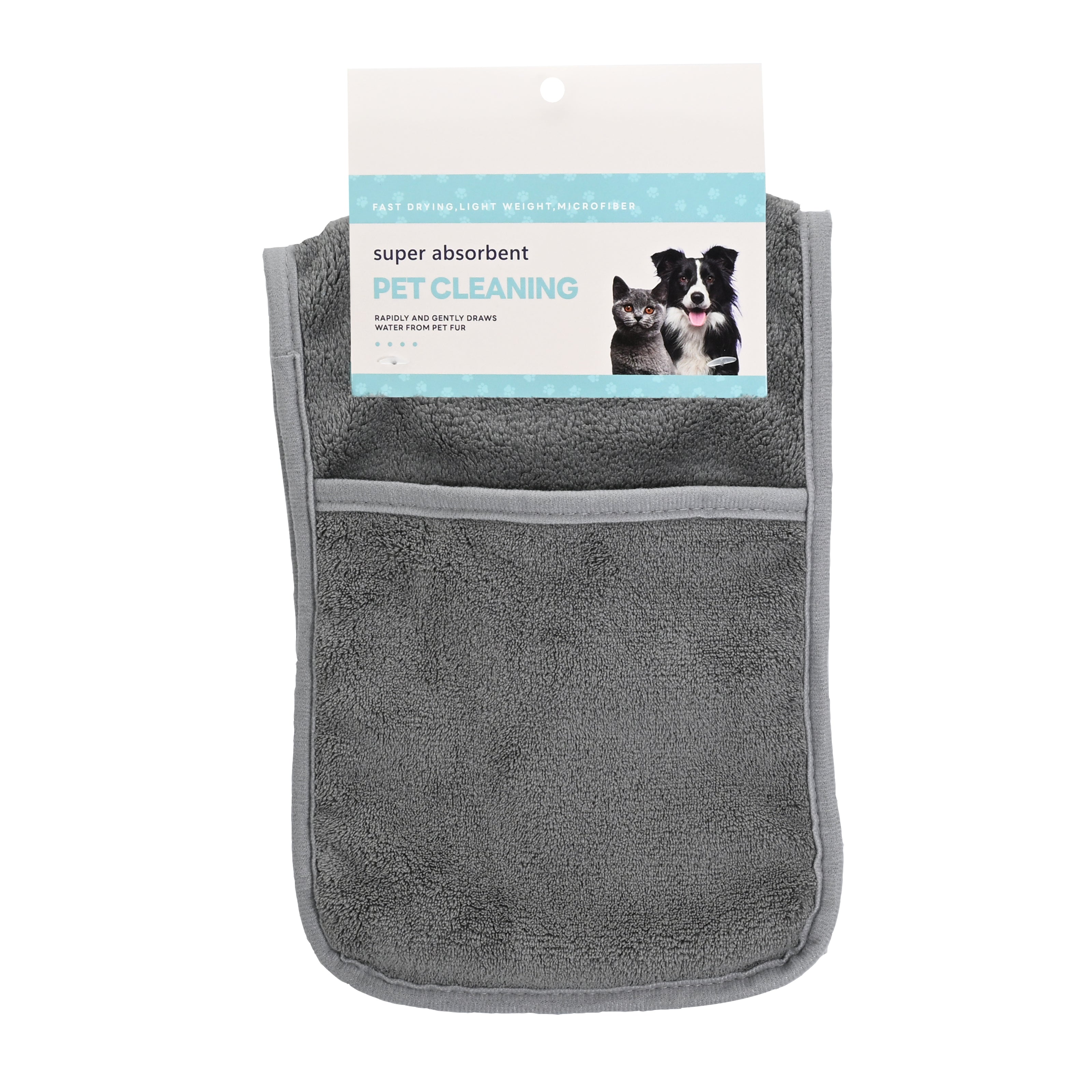 300GSM Polyester-Nylon Coral Fleece Pet Mat 60x20cm Brushed Binding with 20x20cm Side Pocket