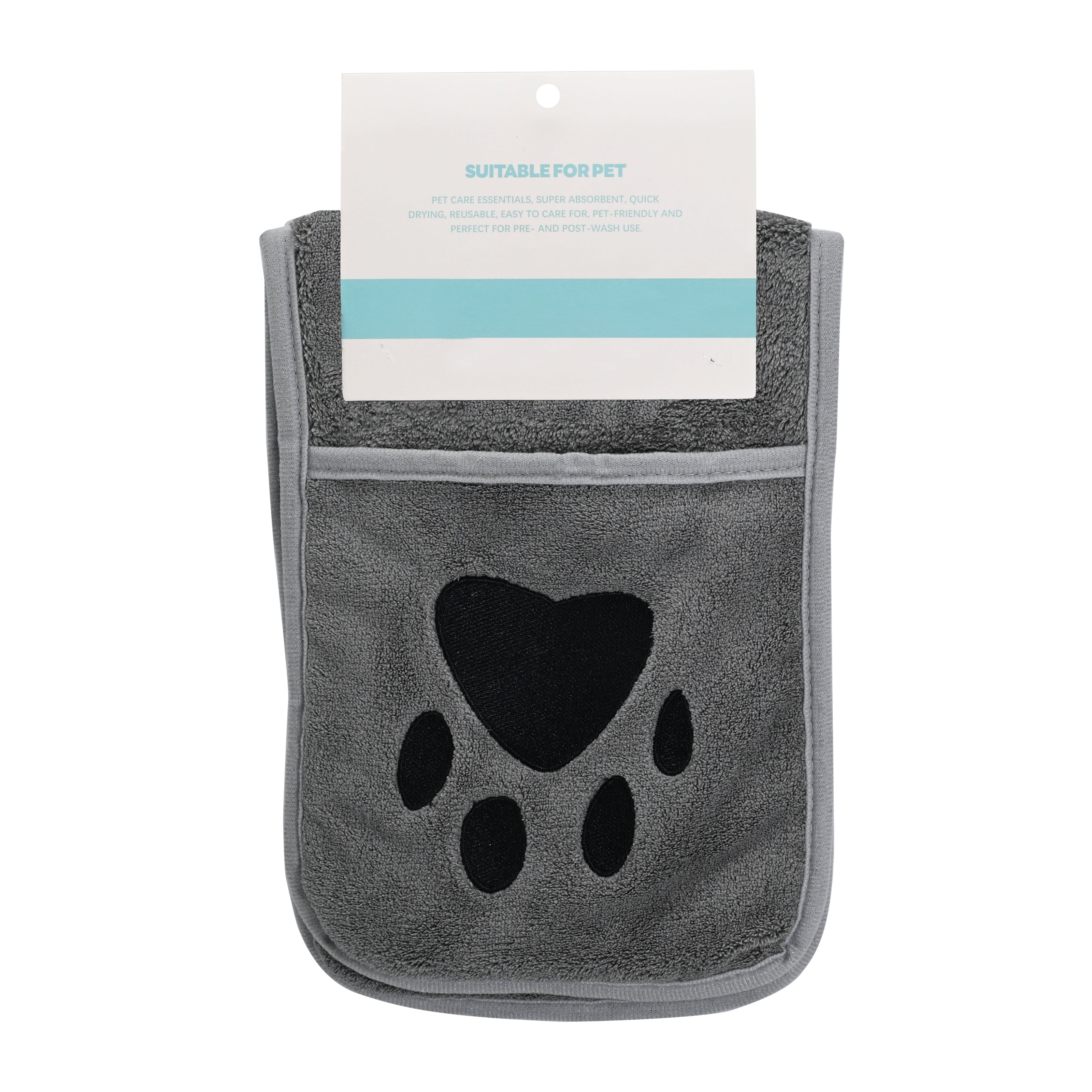 300GSM Polyester-Nylon Coral Fleece Pet Mat 60x20cm Brushed Binding with 20x20cm Side Pocket