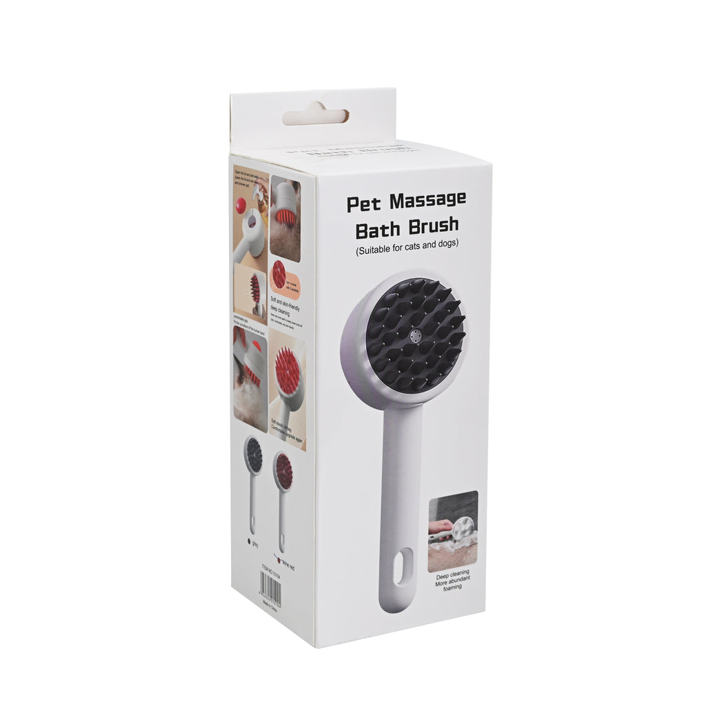 Pet Liquid-Dispensing Massage Bath Brush