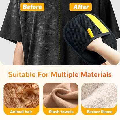 Pet Hair Removal Glove, Pet Hair Remover Glove, Electrostatic Gloves Pet Hair Lint Rolls into Strips, Dog and Cat Hair Remover Tool for Furniture, Car, Couch, Carpet, Clothes