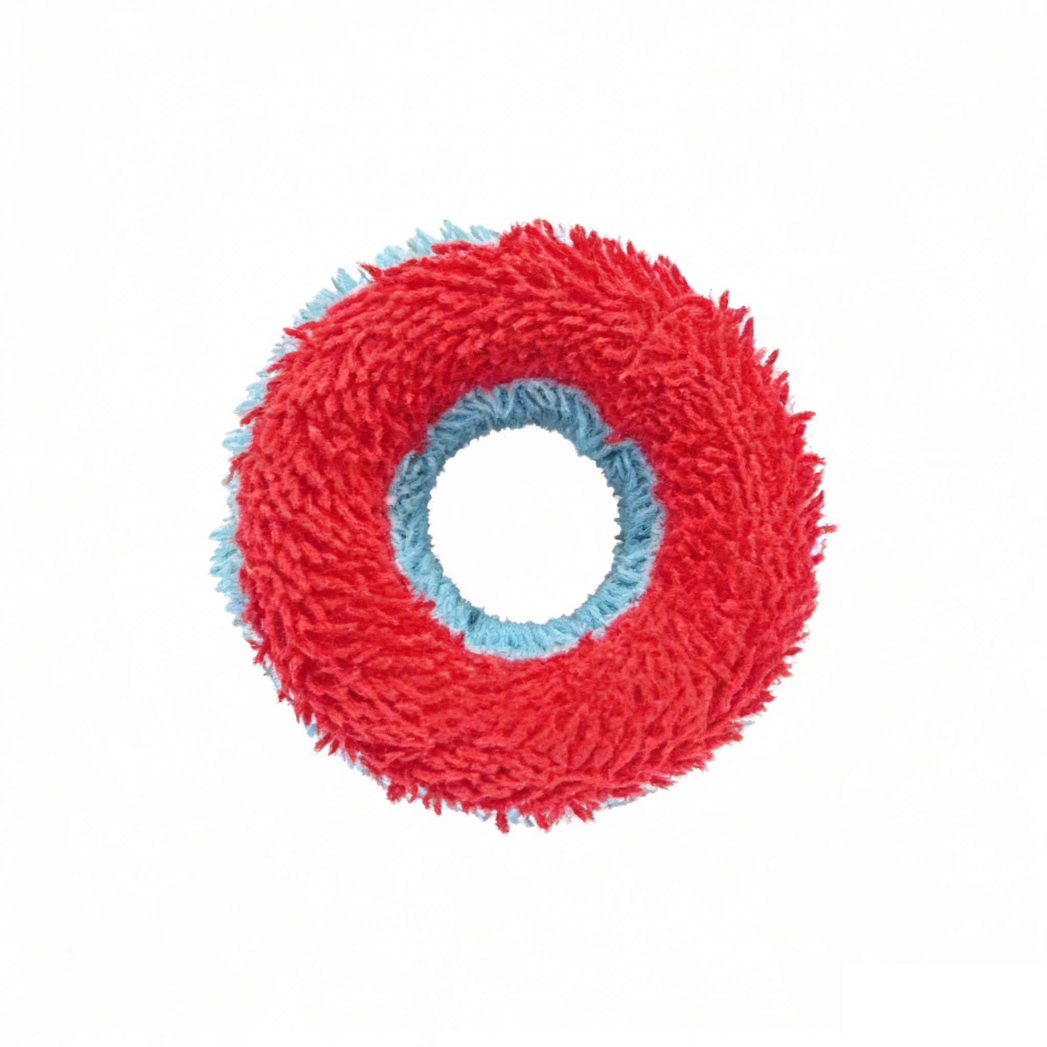 Tough Ring Dog Chew Toy – Silent EVA & Polyester Fiber for Chewing & Interactive Tug Games - 5.0/6.0 inch