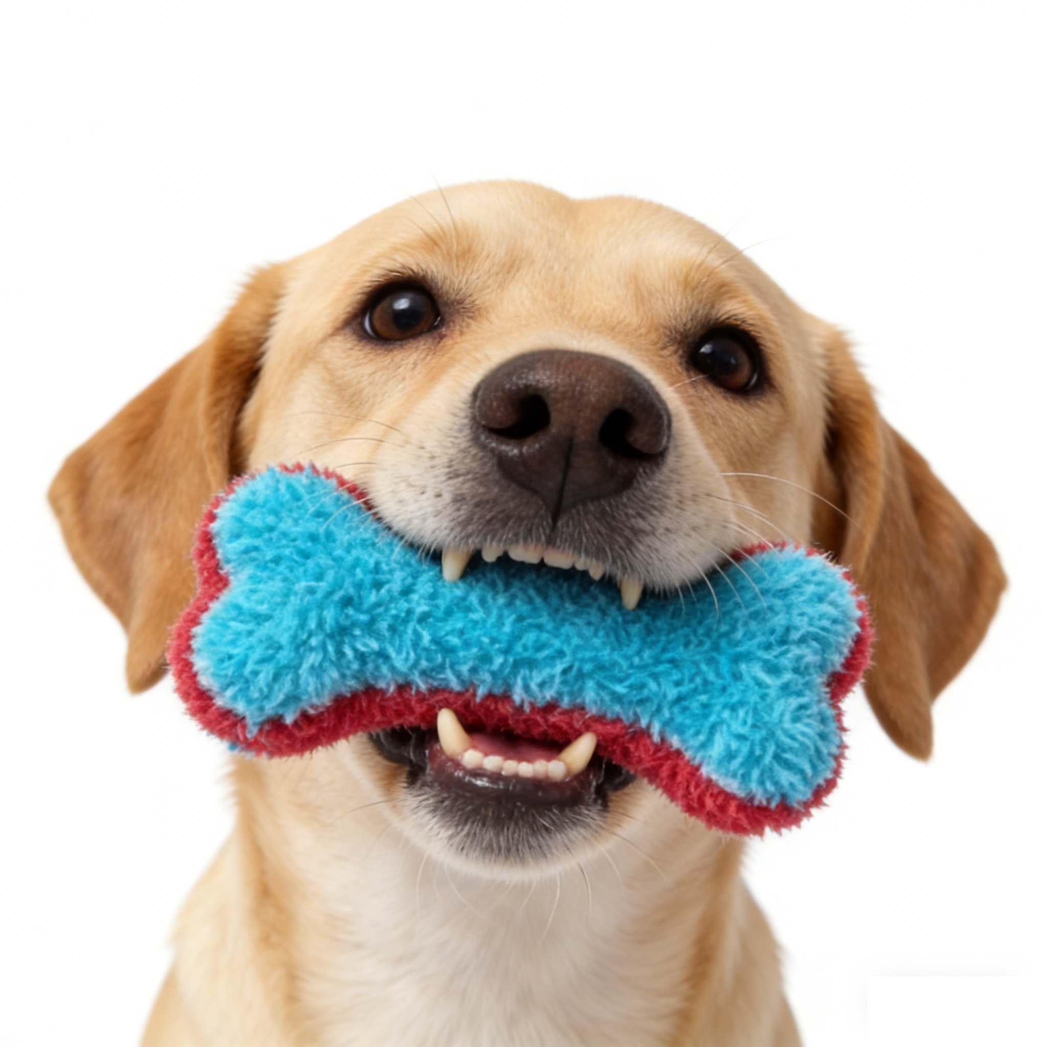 Durable Bone-Shaped Dog Chew Toy – Squeaky Interactive Pet Toy for Teething & Play