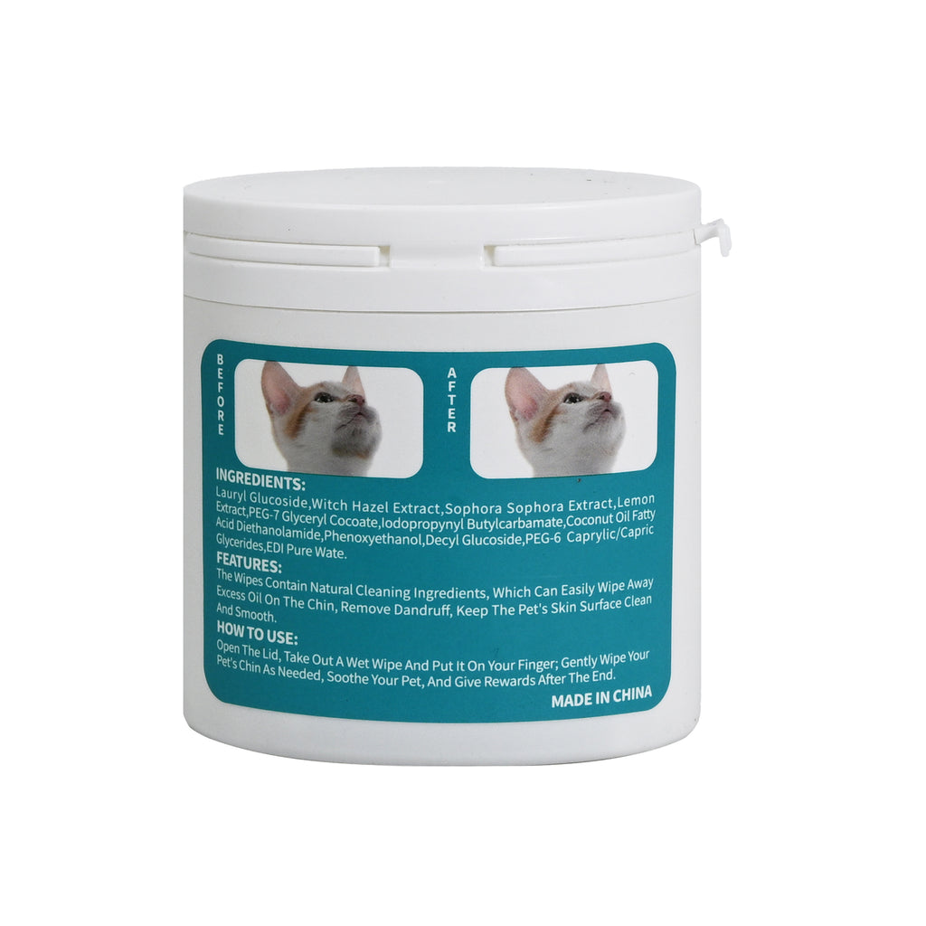 Pet Chin Blackhead Cleaning Finger Wipes 50-Piece