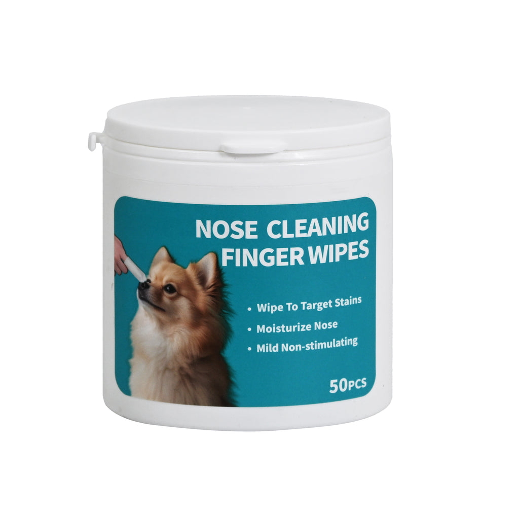 Pet Nose Cleaning Finger Wipes 50-Piece