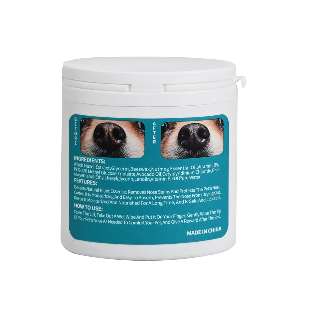 Pet Nose Cleaning Finger Wipes 50-Piece