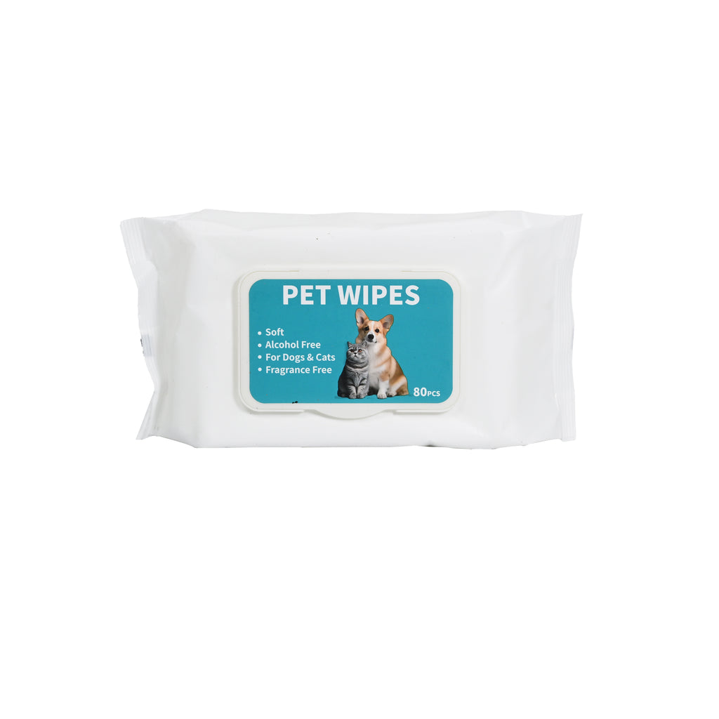 Pet Cleaning Wet Wipes 80-Piece