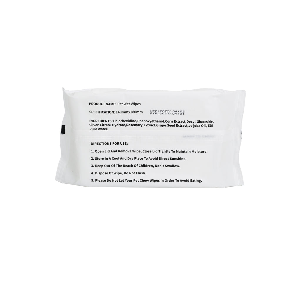 Pet Cleaning Wet Wipes 80-Piece